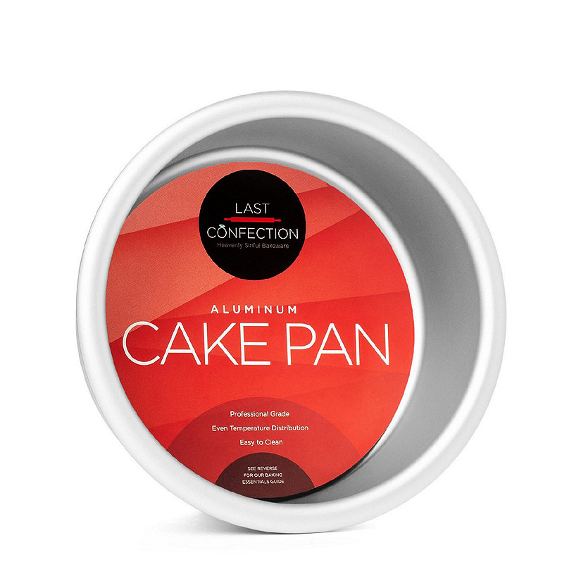 Last Confection 4" x 2" Deep Round Aluminum Cake Pan Baking Tin - Professional Bakeware Image