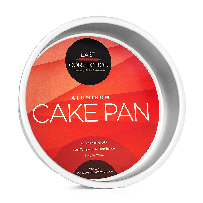 Last Confection 7" x 2" Deep Round Aluminum Cake Pan Baking Tin - Professional Bakeware Image