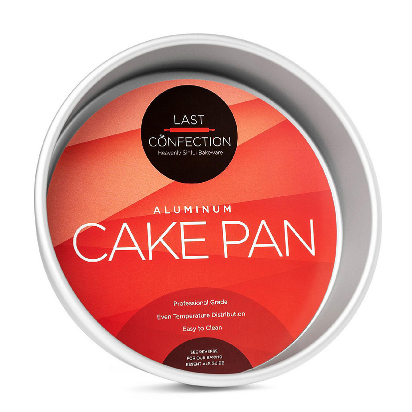 Last Confection 8" x 2" Deep Round Aluminum Cake Pan Baking Tin - Professional Bakeware Image