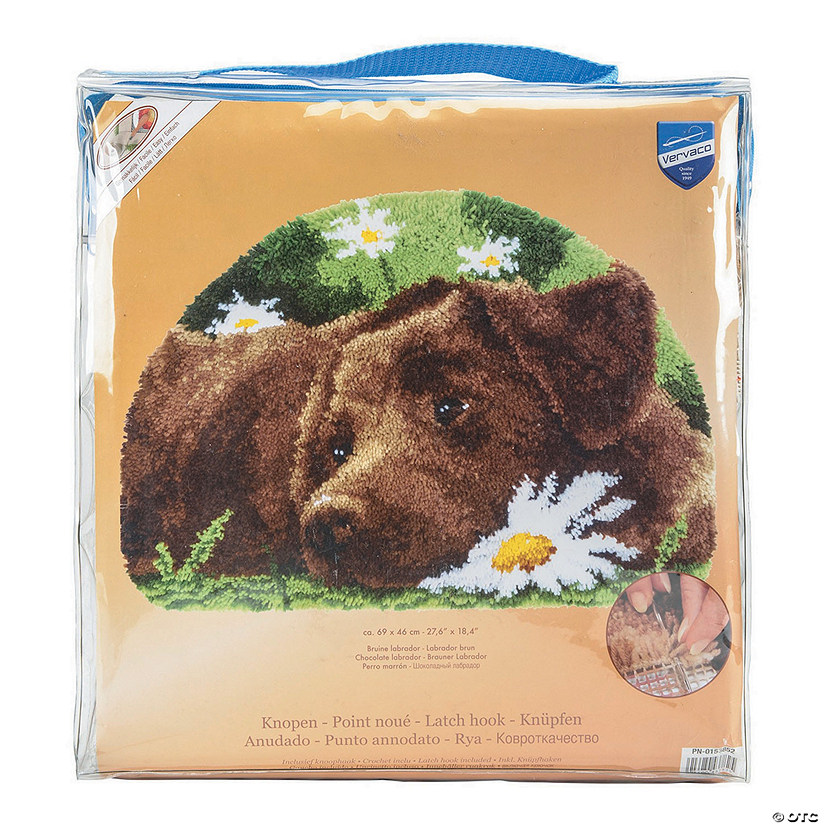 Latch Hook Kit Chocolate Lab Oriental Trading