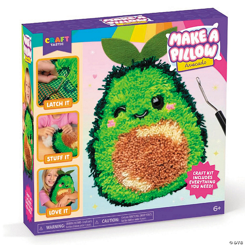 Latchkits Avocado Pillow Latch Hook Craft Kit Image