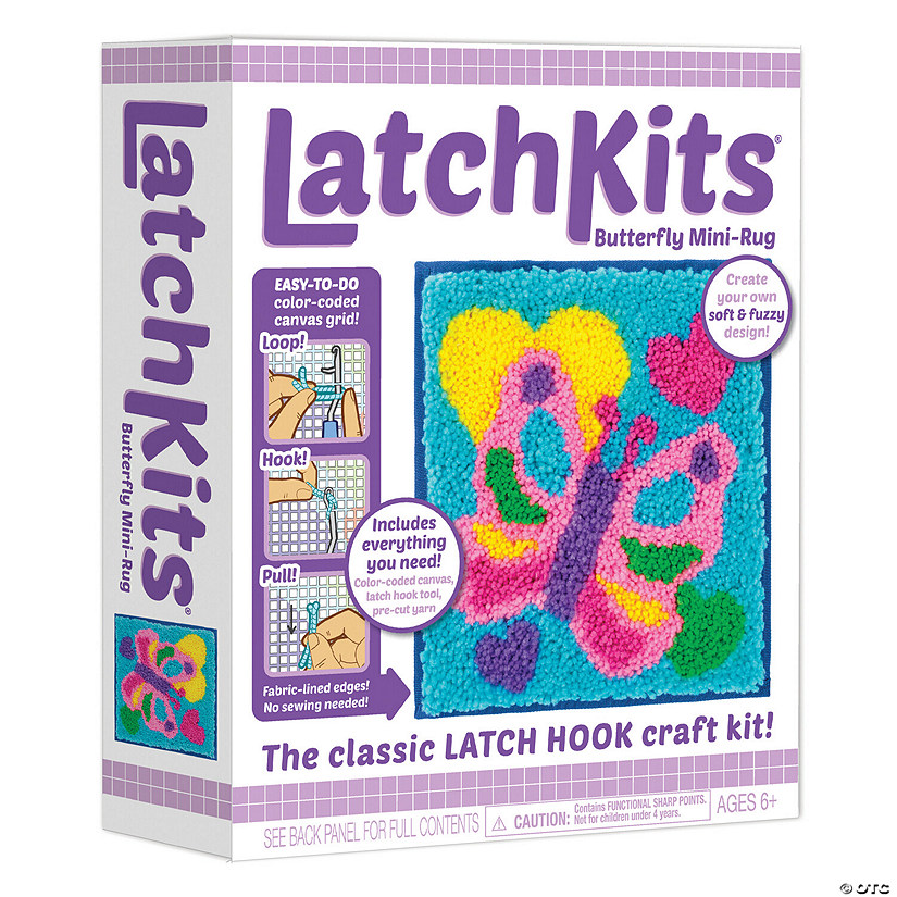 LatchKits Latch Hook Craft Kit: Butterfly Image