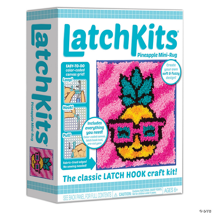 LatchKits Latch Hook Craft Kit: Pineapple Image