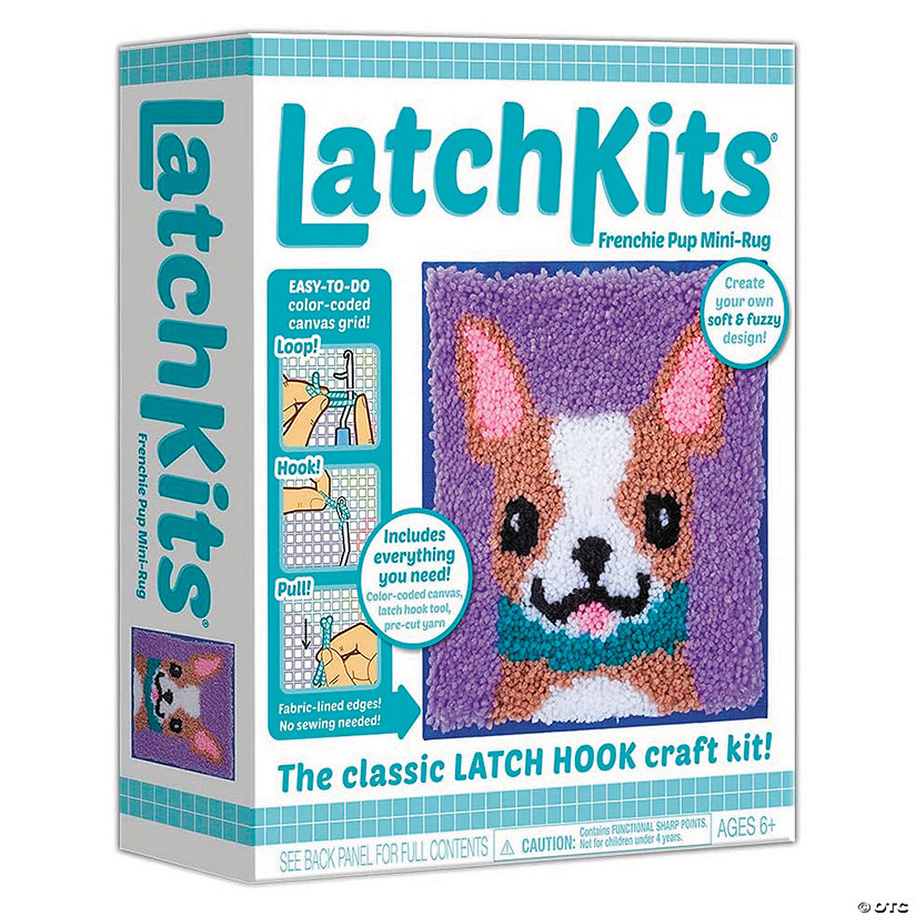 Latchkits Puppy Pillow Latch Hook Craft Kit Image