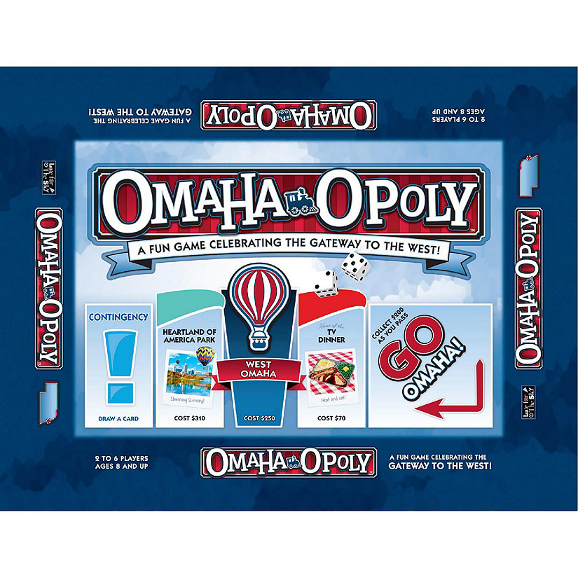 Late for the Sky: Omaha-Opoly Monopoly Board Game Image