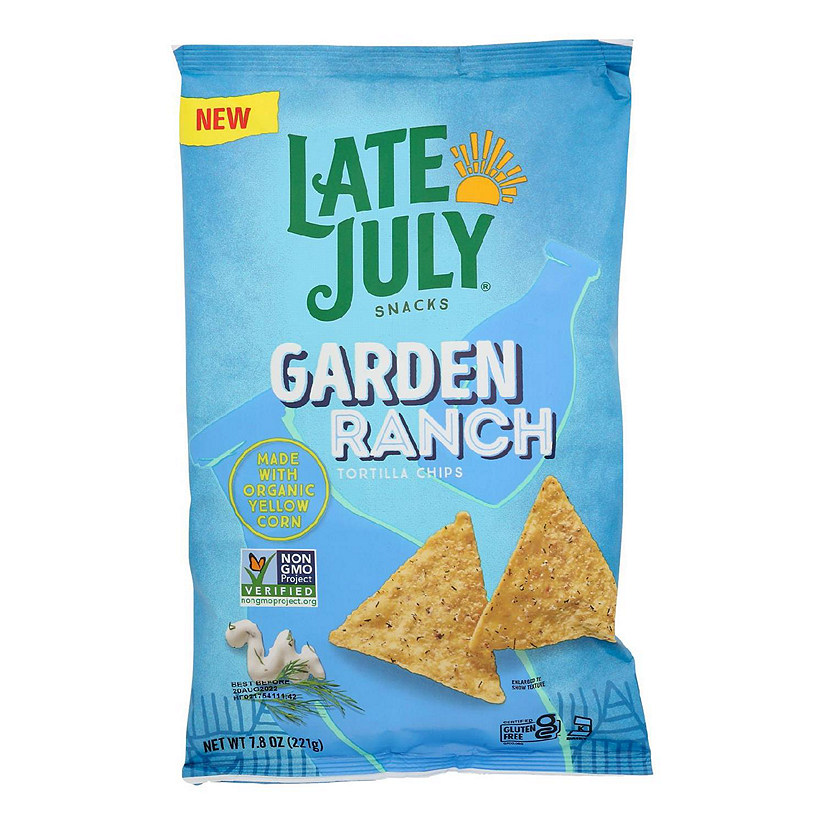Late July Snacks - Tort Chips Grdn Ranch - Case of 12-7.8 OZ Image