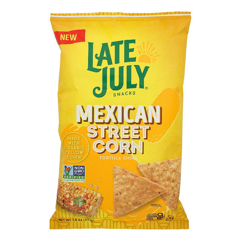 Late July Snacks - Tort Chips Mex Corn - Case of 12-7.8 OZ Image