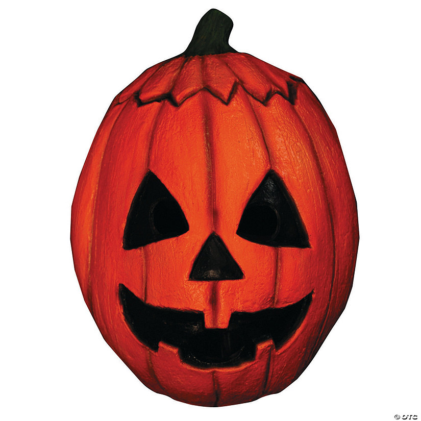 Latex Halloween III Pumpkin Mask Image