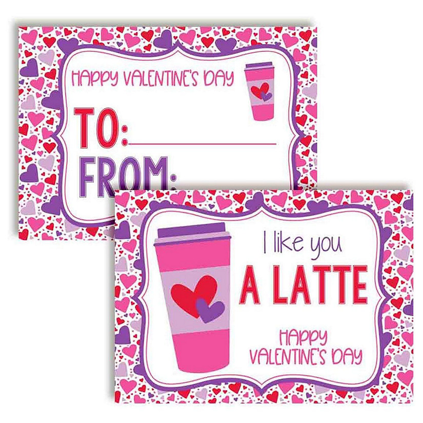 Latte Classroom Valentines 30pc. by AmandaCreation Image