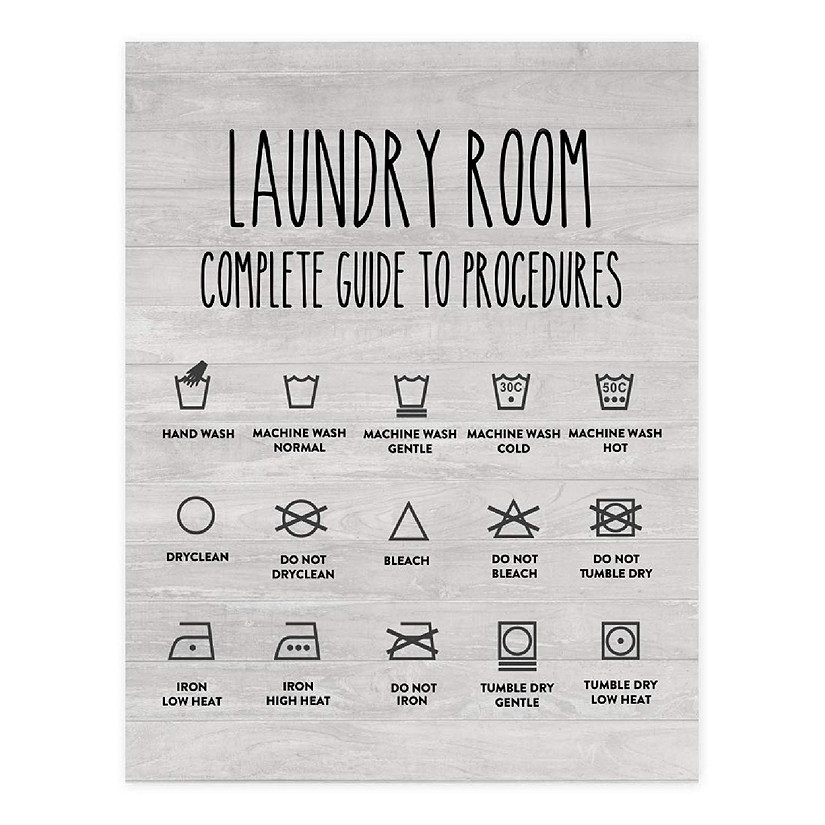 Laundry Room Procedures 8.5x11in 1-Pack Image