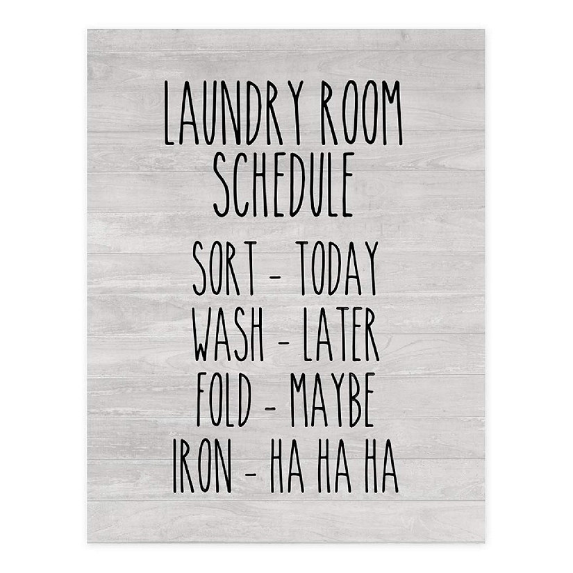 Laundry Sort Wash Fold 8.5x11in 1-Pack Image