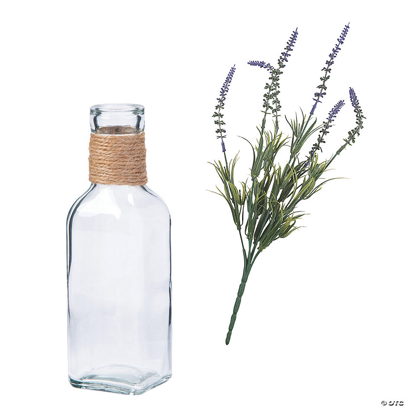 Lavender & Vase Centerpiece Kit - Makes 6 Image