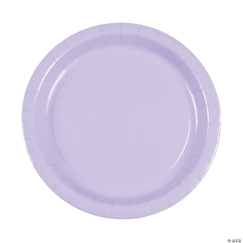Lavender Paper Dinner Plates - 24 Ct. Image