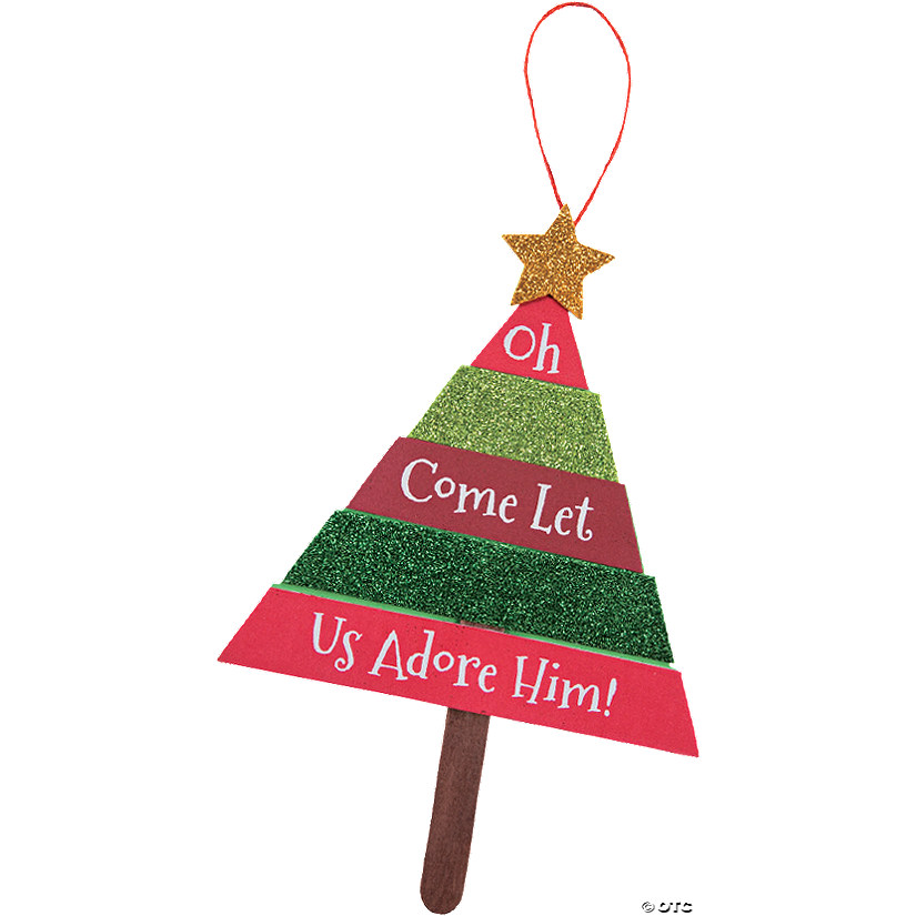 Layered Christmas Tree Sign Craft Kit - Makes 12 Image