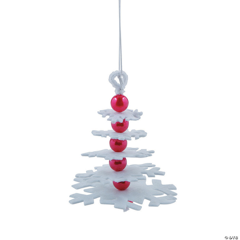 Layered Snowflake Christmas Ornament Craft Kit - Makes 6 Image