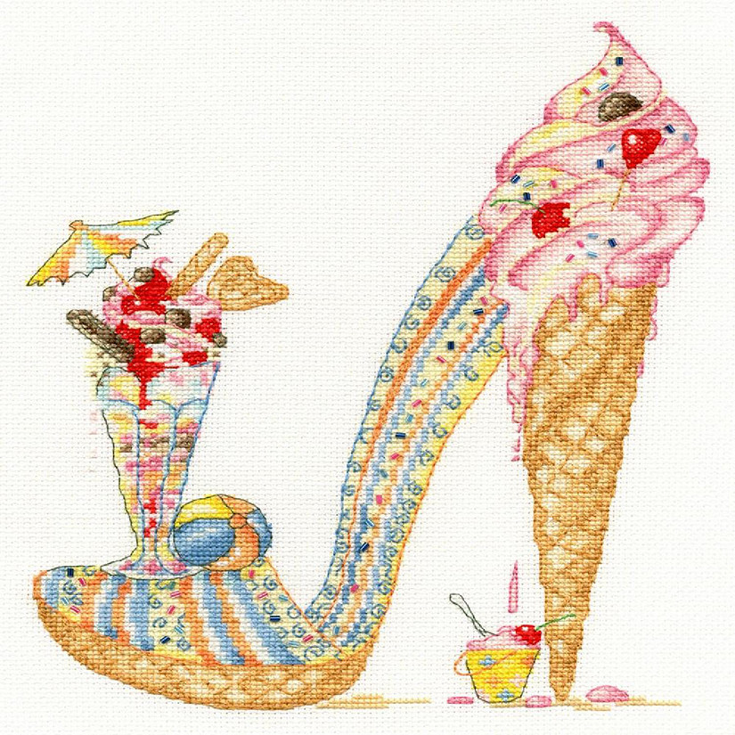 Lazy Sundae XSK4 Bothy Threads Counted Cross Stitch Kit Image