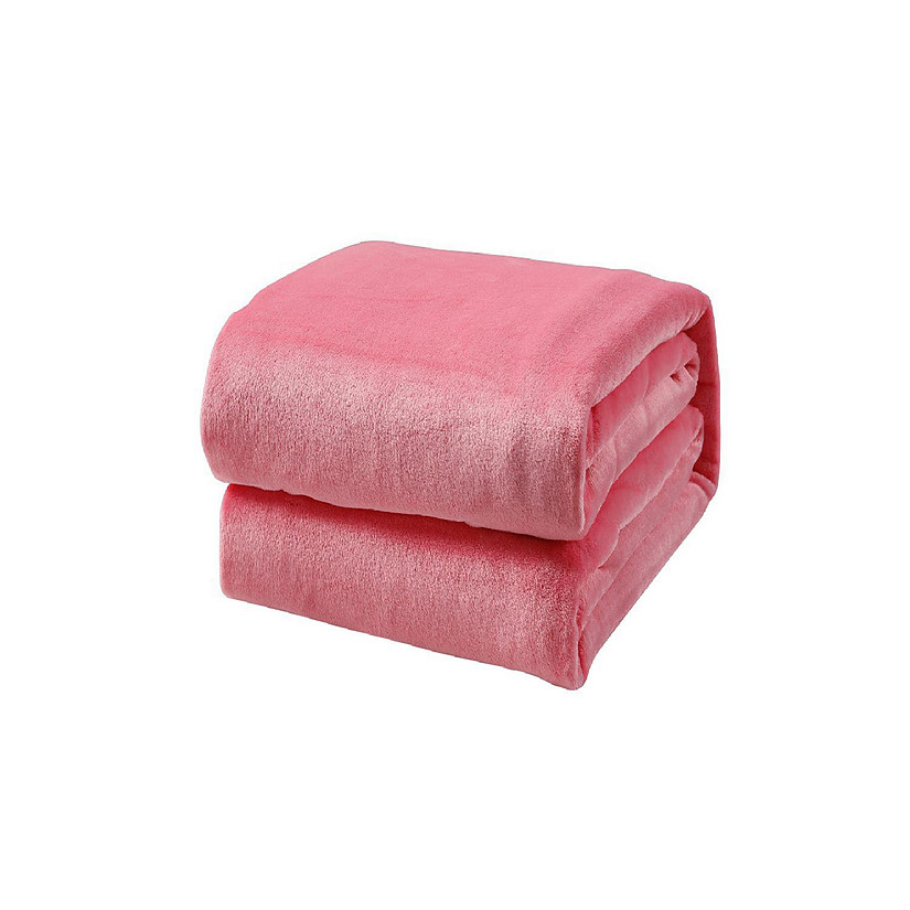 Cursus een schuldeiser aanval L'baiet Modern Fleece Twin Blanket 60"x80" 100% Polyester, Fluffy, Cozy,  Plush, Microfiber, Warm Bedding Cover - Pink | Oriental Trading