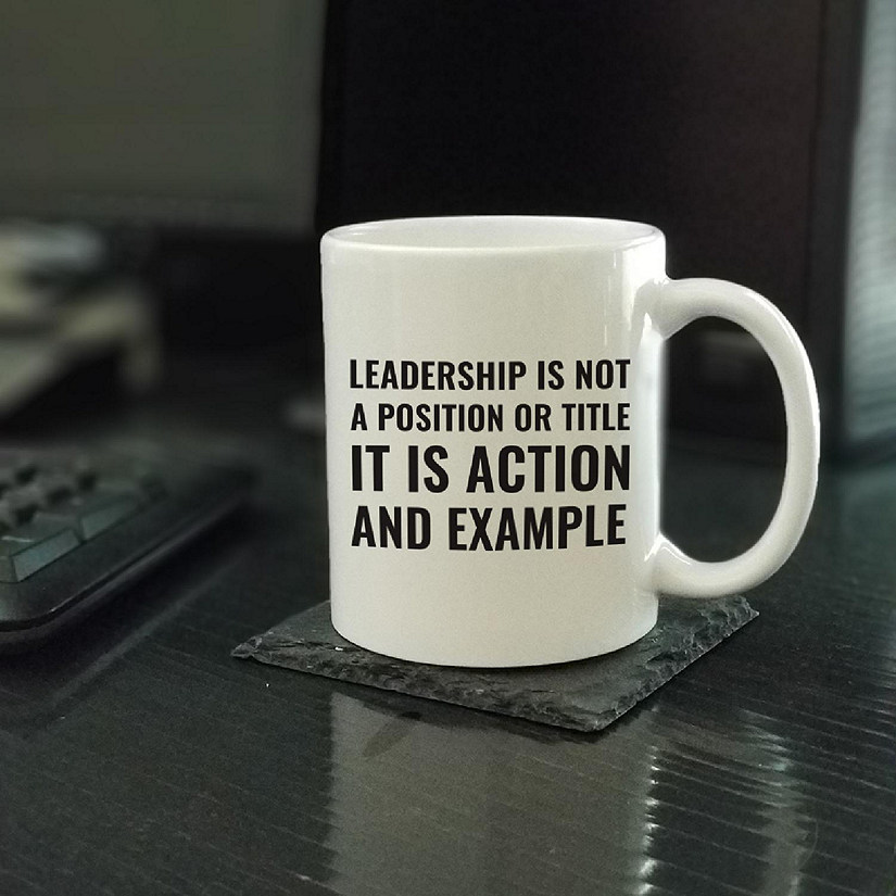 Leadership Is Action ceramic mug Image