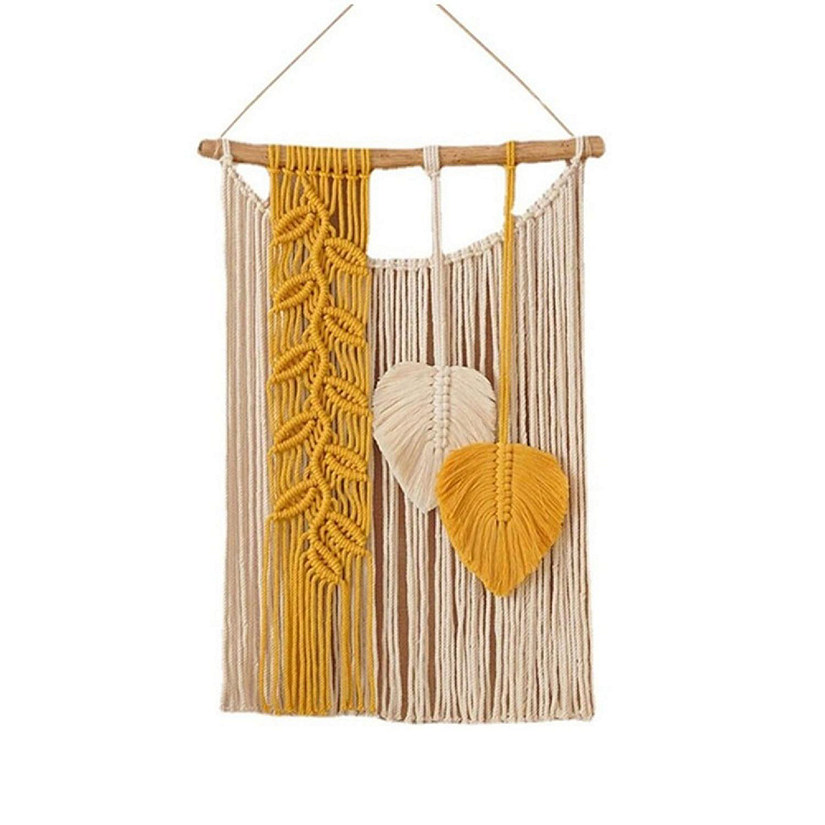 Leaf Loom Boho Macrame Art Image