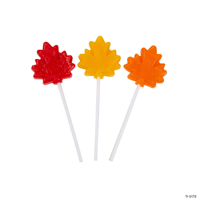 Leaf-Shaped Lollipops - 12 Pc. Image