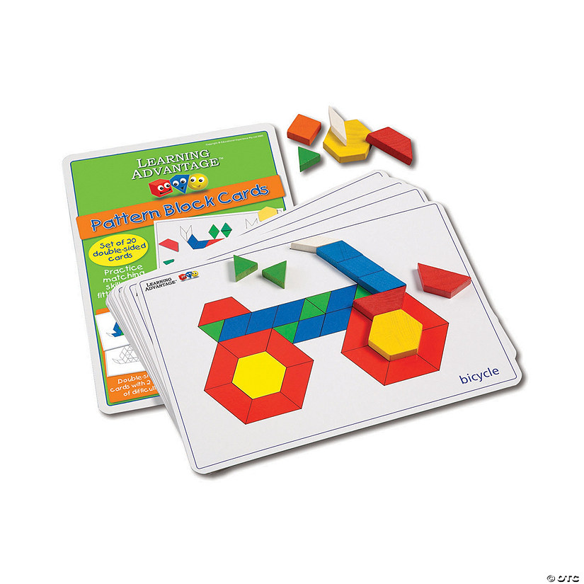 Learning Advantage Pattern Block Cards, Pack of 20 Image