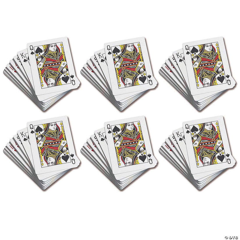 Learning Advantage Standard Playing Cards, 52 Per Pack, 6 Packs Image