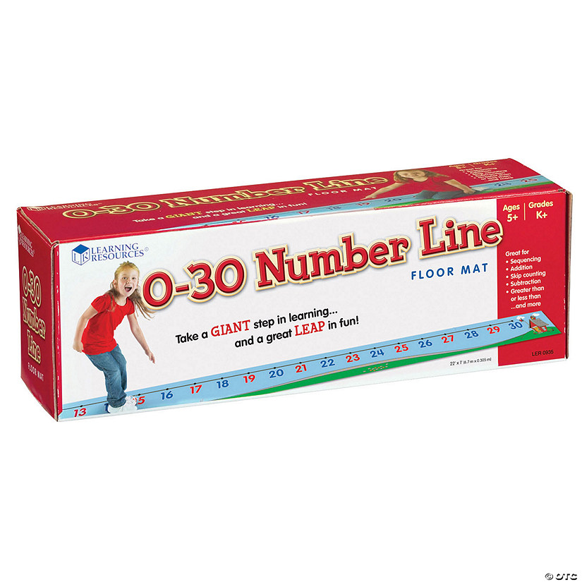 Learning Resources 0-30 Number Line Floor Mat Image