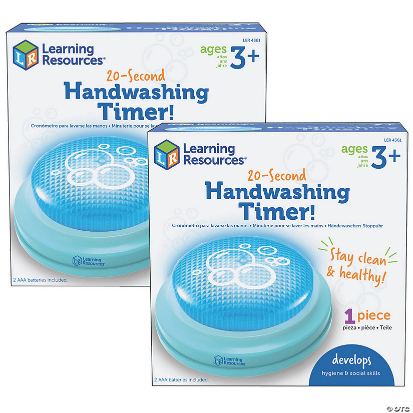 Learning Resources 20-Second Handwashing Timer, Pack of 2 Image