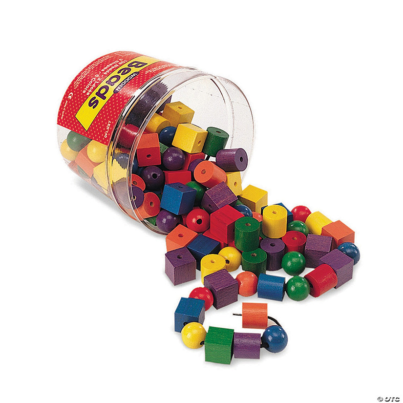 Learning Resources Beads in a Bucket, 108 Pieces Image