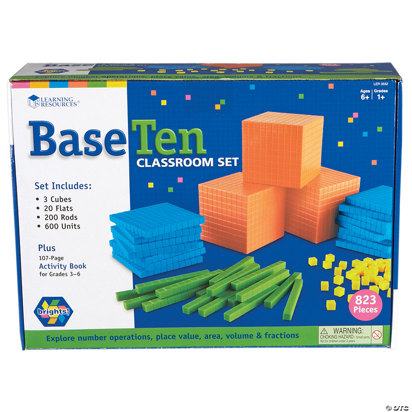 Learning Resources Brights! Base Ten Classroom Set Image