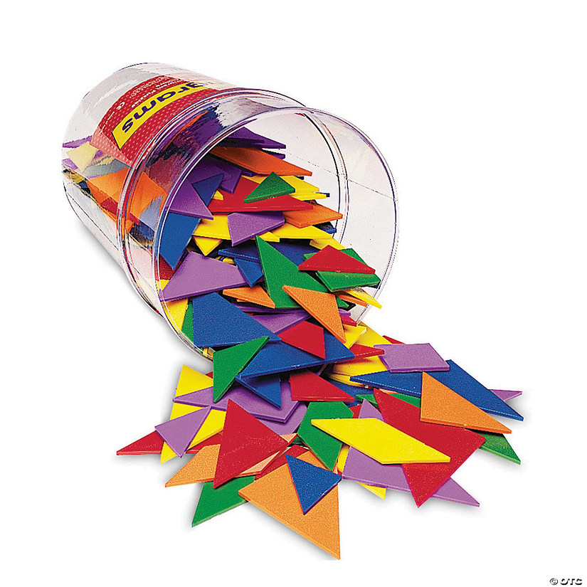 Learning Resources Classpack Tangrams, 4 Colors, 30/pkg Image