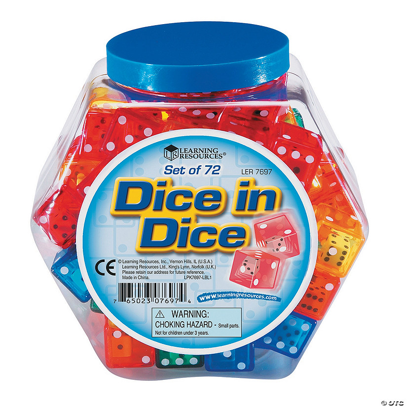 Learning Resources&amp;#174; Dice in Dice Bucket Image