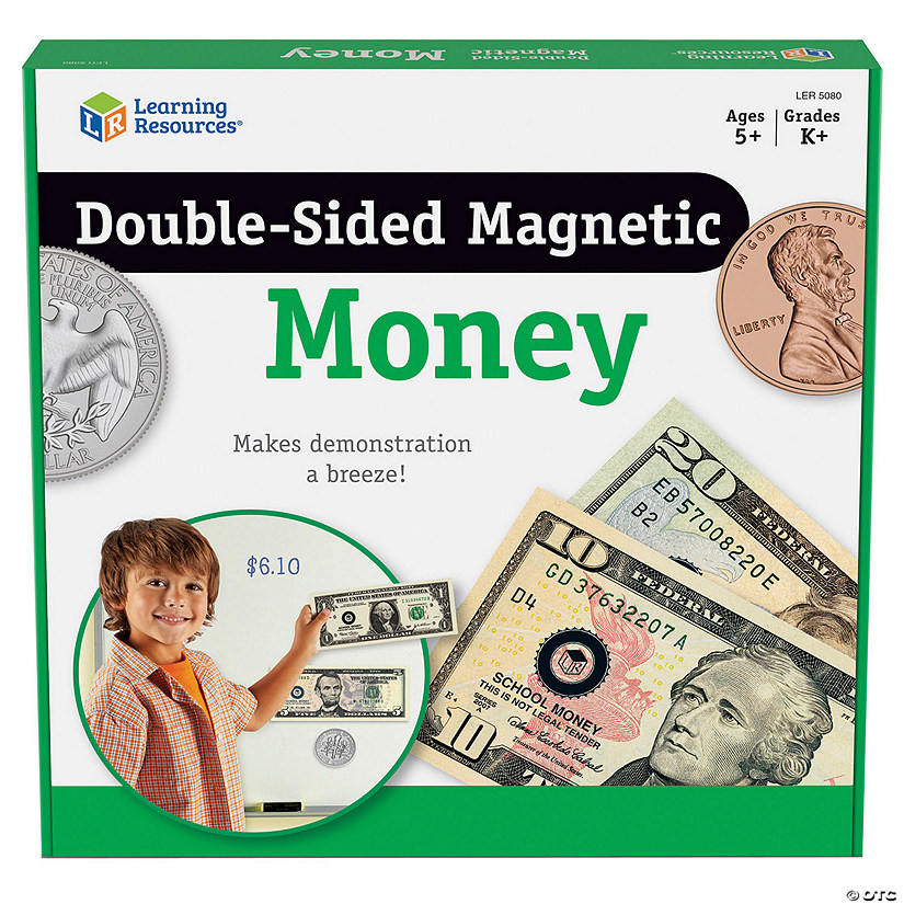 Learning Resources Double-Sided Magnetic Money Set Image