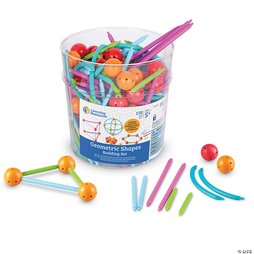 Learning Resources Geometric Shapes Building Set Image
