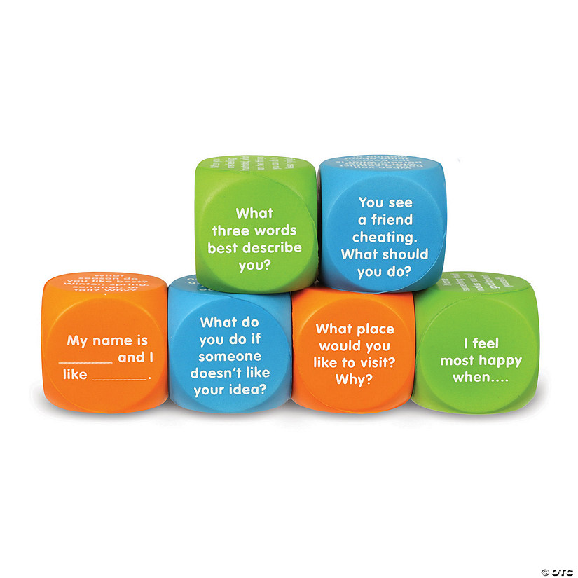 Learning Resources Let's Talk! Cubes, Set of 6 Image