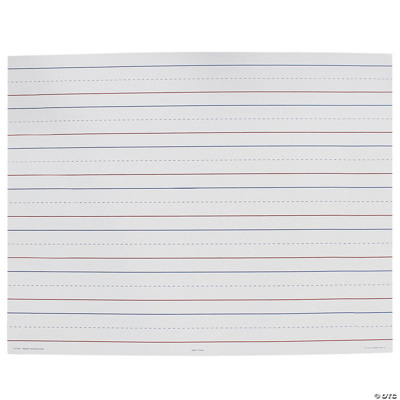 Learning Resources Magnetic Demonstration Handwriting Paper, 28" x 22" Image