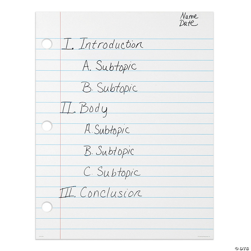 Learning Resources Magnetic Demonstration Notebook Paper, 22" x 28" Image