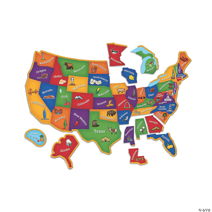 Learning Resources&#174;: Magnetic U.S. Map Jigsaw Puzzle, 44 Pieces Image