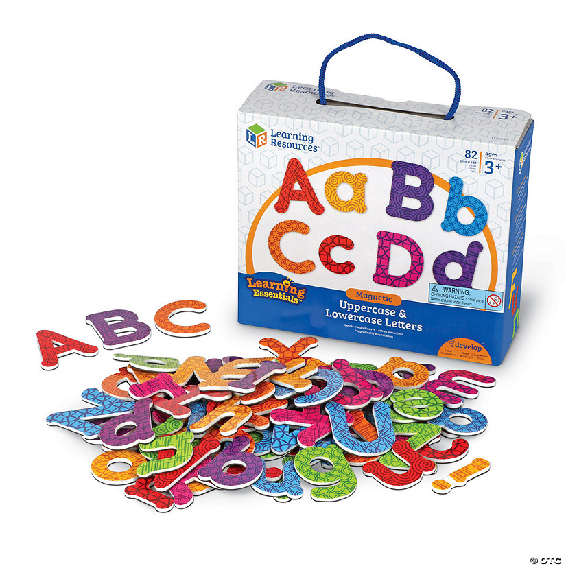 Learning Resources Magnetic Uppercase & Lowercase Letters, 82-Piece Set Image