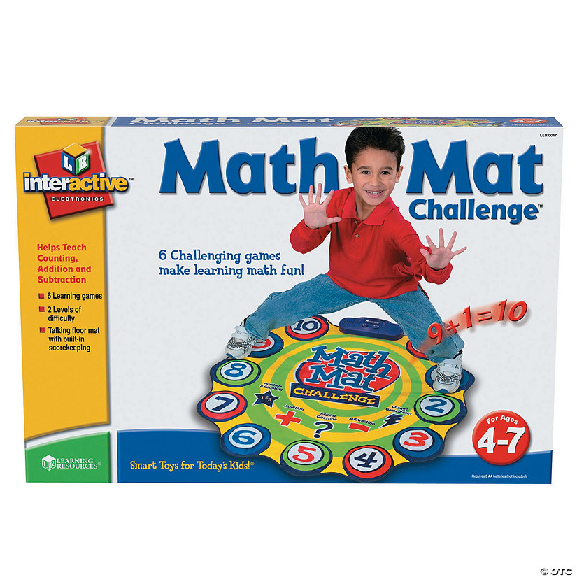 Learning Resources Math Mat Challenge Game - Grades PreK & Up Image