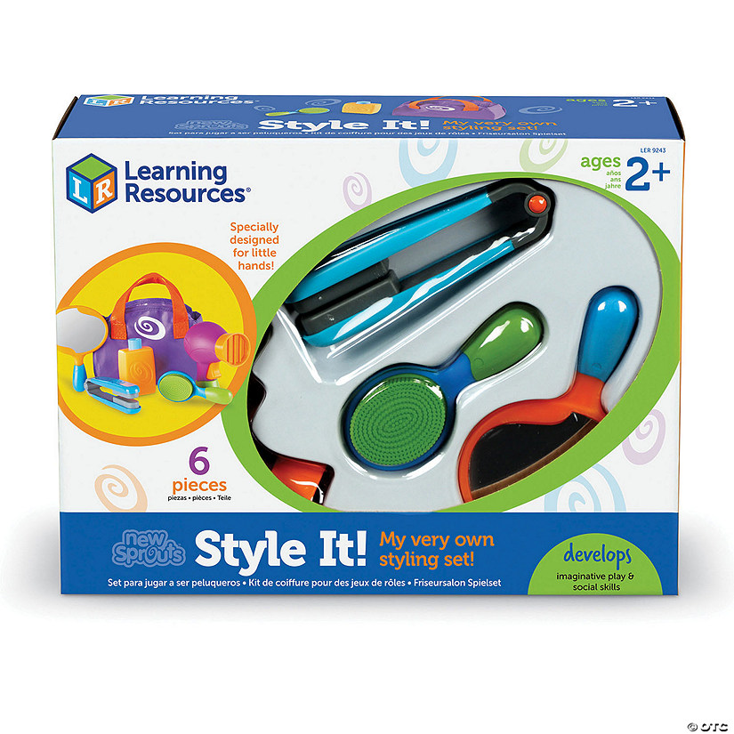 Learning Resources New Sprouts Style It! Pretend Play Hair Styling Set Image
