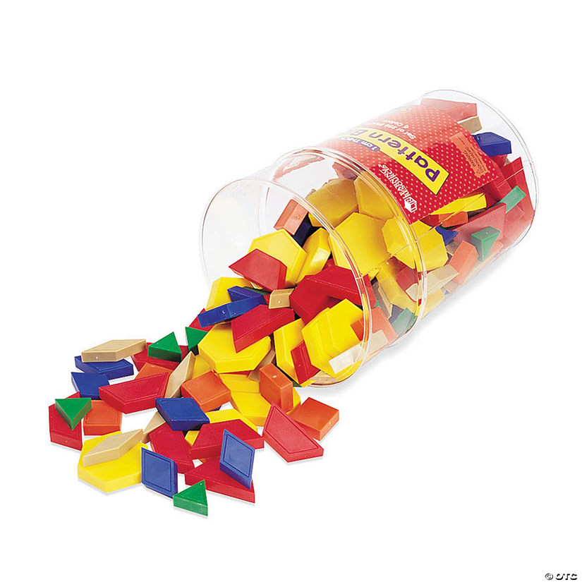 Learning Resources Plastic Pattern Blocks: 1 cm, 250/pkg Image