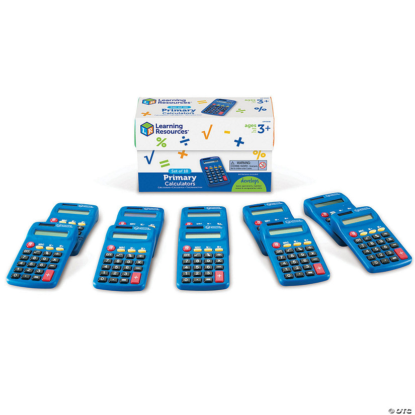 Learning Resources Primary Calculator, Set of 10 Image