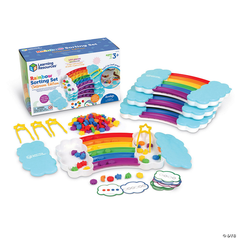 Learning Resources Rainbow Sorting Trays Classroom Edition Image