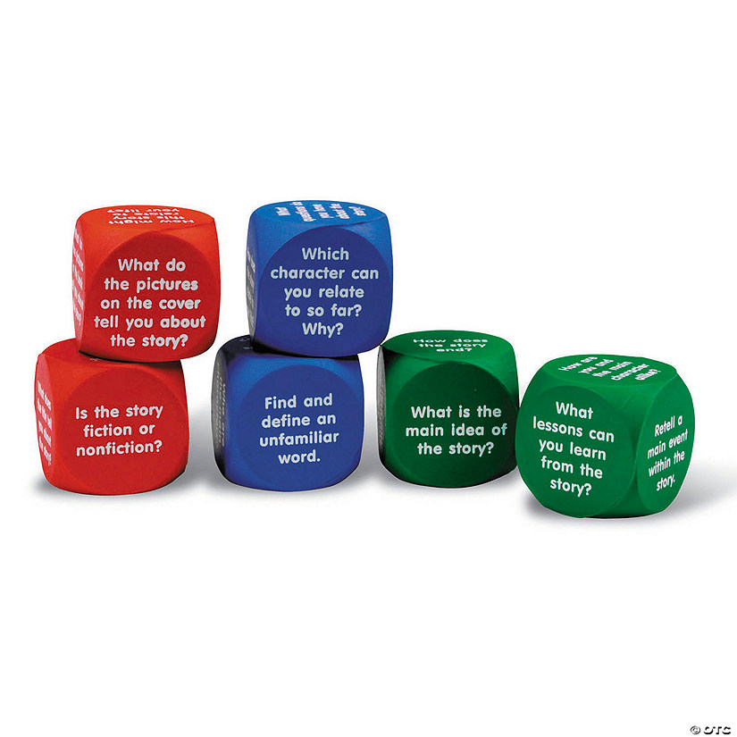 Learning Resources Reading Comprehension Cubes, Set of 6 Image