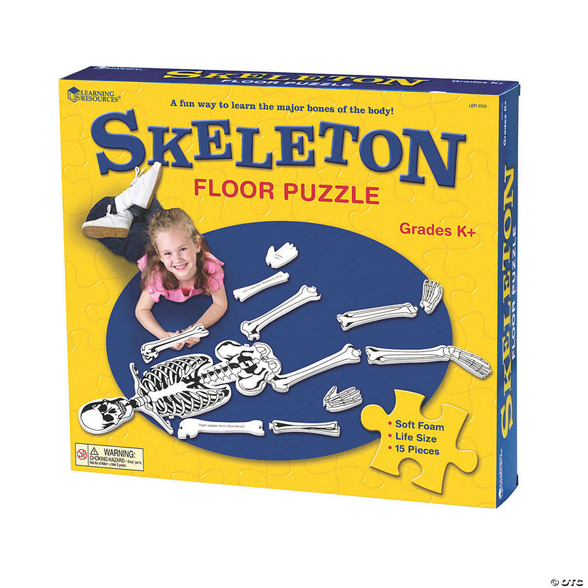 Learning Resources® Skeleton Foam Floor Jigsaw Puzzle Oriental Trading