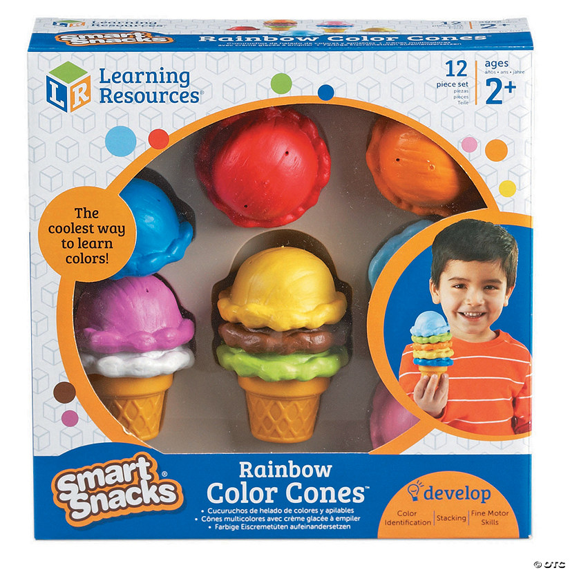 Learning Resources Smart Snacks Rainbow Color Cones Image
