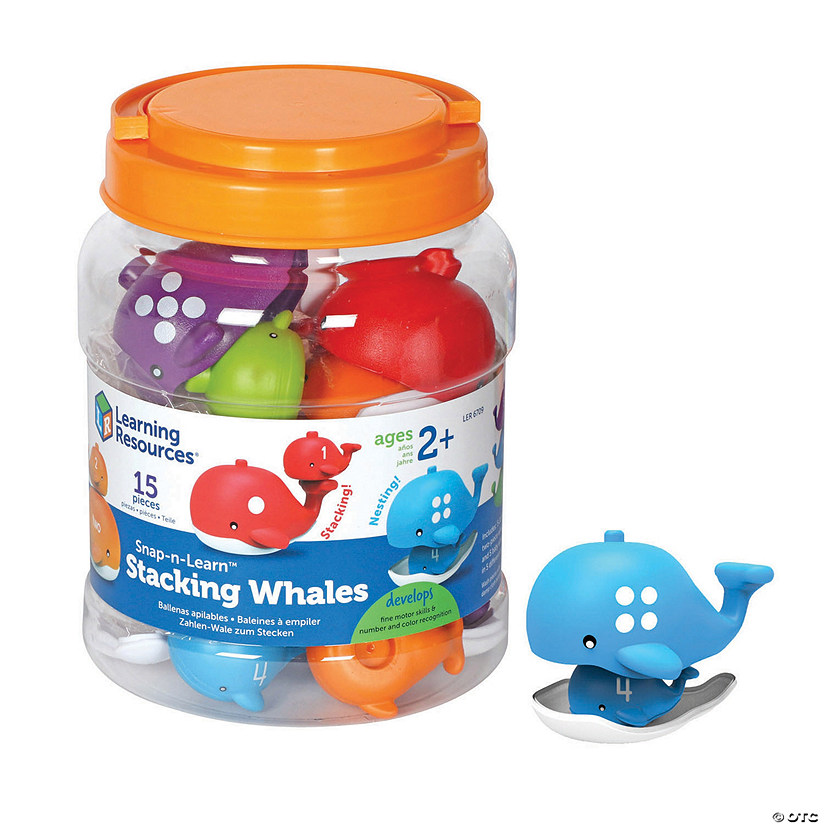Learning Resources Snap-n-Learn&#8482; Stacking Whales Image