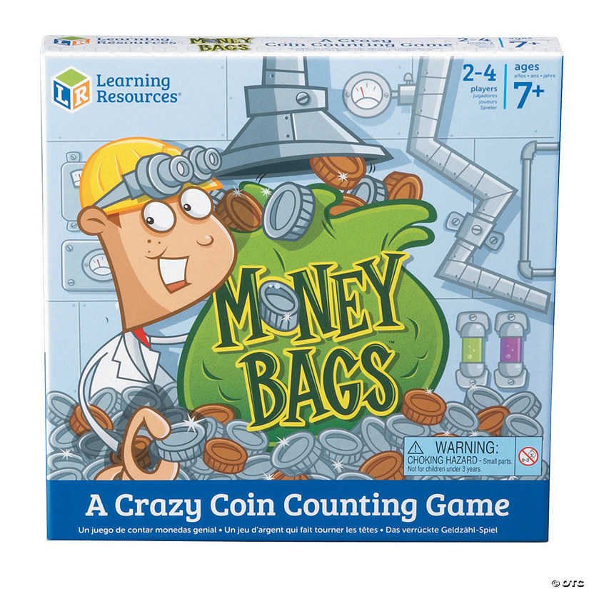 Learning Resources<sup>&#174; </sup>Money Bags&#8482; A Crazy Coin Counting Game Gr 2+ Image