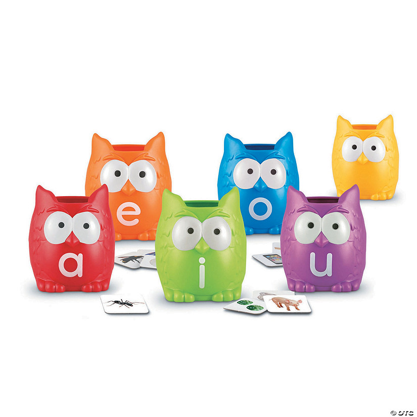 Learning Resources Vowel Owls Sorting Set Image